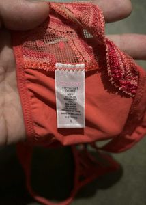 Coral Lace Thong