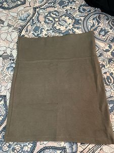 Olive Green Mini Skirt