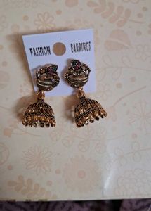 New unused pack of 3 Jhumka Earrings Set