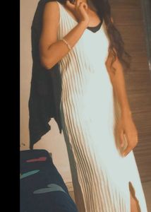Ribbed Knit Midi Dress