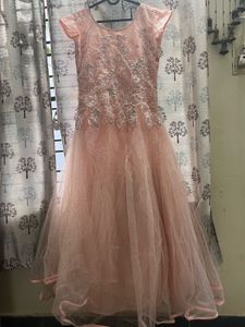 Elegant Pink Ethnic Gown