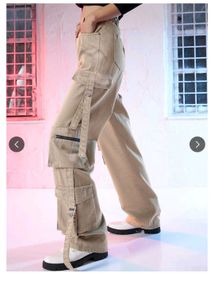 Women&#39;s Beige Straight Fit High Rise Cargo