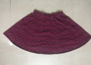 Burgundy Gothic Skirt
