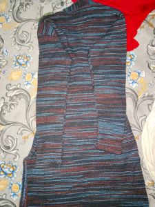 Vintage Striped Woollen Kurti Pullover