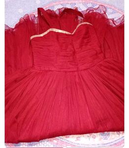 Red Shrug Gown