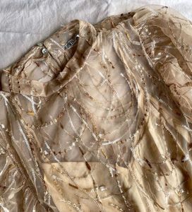 Zara mesh sequin dress