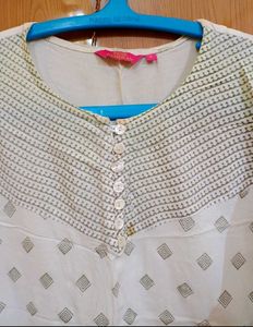 Branded White Kurti Suits Upto L