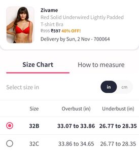 Zivame Red Solid Underwired T-shirt Bra 🍅