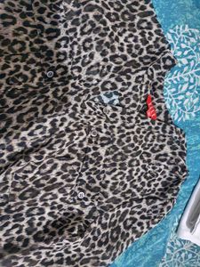 Leapord Sheer Shirt