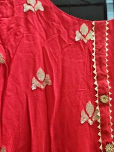 Red Embellished Top