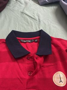 Striped Red Polo Shirt