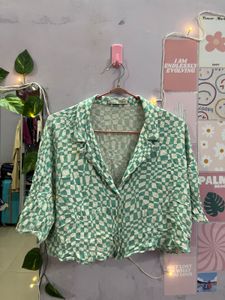 Shirt Style Crop Top