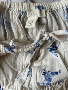 h&amp;m white puff sleeved top