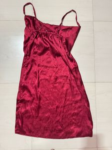 Elegant Red Slip Dress