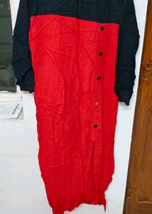 red black kurti
