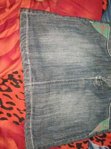Denim Mini Skirt