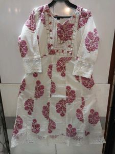 ON SALE- NEW- ANARKALI Print Kurta set with Duppat