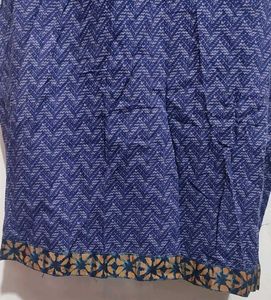 Navy Blue Cotton Kurti For Girl Or Woman 38 Bust
