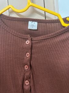 Brown Cardigan style top