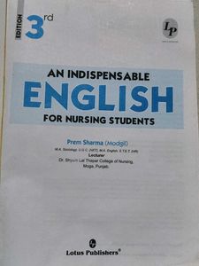 English Textbook for Nursing Students.