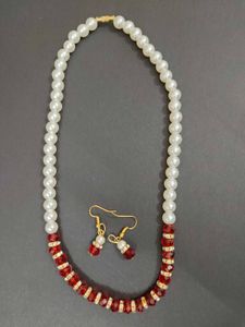 Pearl &amp; Ruby Necklace