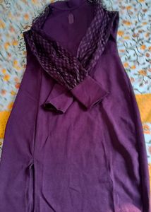 Elegant Purple Midi Dress