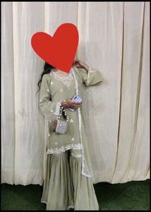 Elegant Embroidered Pakistani Suit
