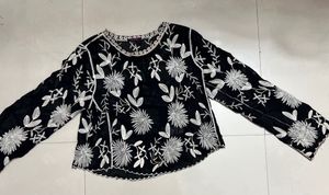 Embroidered Floral Top