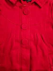 Red Long Blazer For Women
