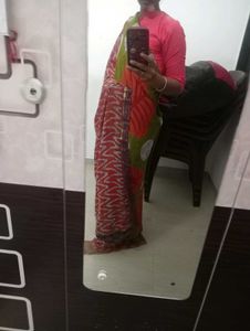 New without Blouse Leaf 🌿 Design Saree