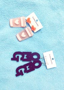 Pair Of 2 Earrings, Beautiful Cute Earrings For Her