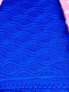 Elegent Woolen Blue Ethnic Scarf