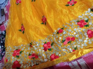 Embroidered Yellow Blouse