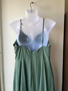 Elegant Green Azazie Maxi Dress(A10)