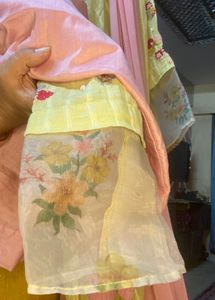 Yellow Embroidered Soft CottonKurta Set