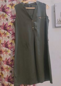 Olive Green Dress