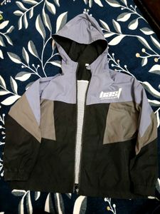 Color Blocked Windbreaker Jacket