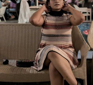 Striped Sleeveless Casual Dress