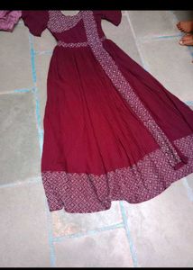 Elegant Maroon Maxi Dress