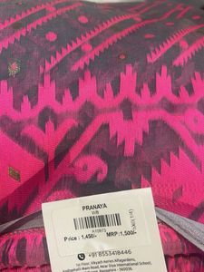 Pink &amp; Grey Saree