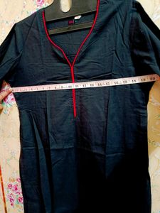 🇳🇿💫🎀Elegant Black Cotton Kurta