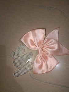 Peach Hair Bow