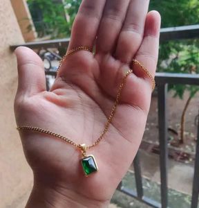 Combo Of Emerald Necklace and Bracelet