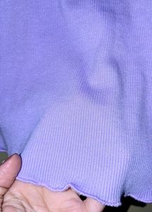 Lavender Ribbed Trendy Top
