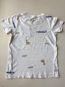 Cool boys Cotton T-shirt With Animal Print