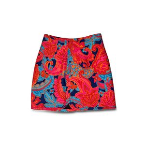 Patterned Mini Skirt Set