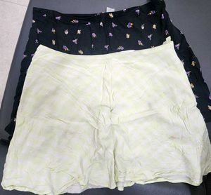 Set Of 2 Floral Print Skirt