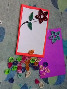 Handmade Quilled Greeting Card