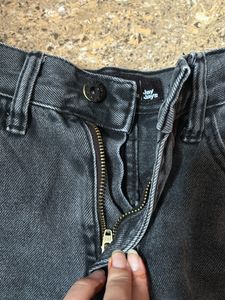 Denim Black Shorts