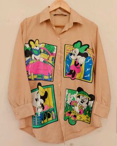 Hand-Painted White Shirt